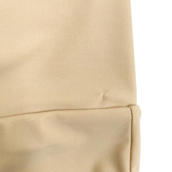 New Michael Costello Talliah One Piece Swimsuit Tan Black Crisscross Back Sz S - Picture 10 of 10